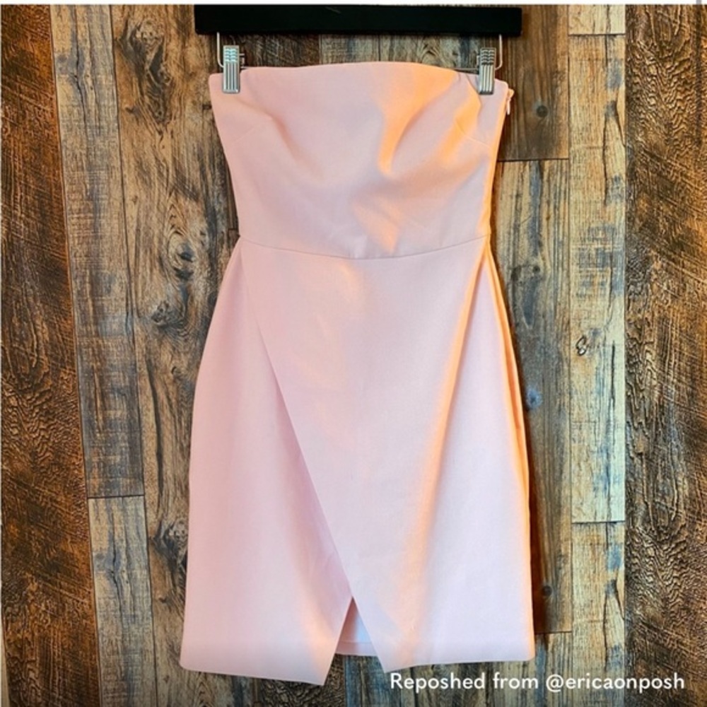 Likely Elegant Pink Strapless Dress